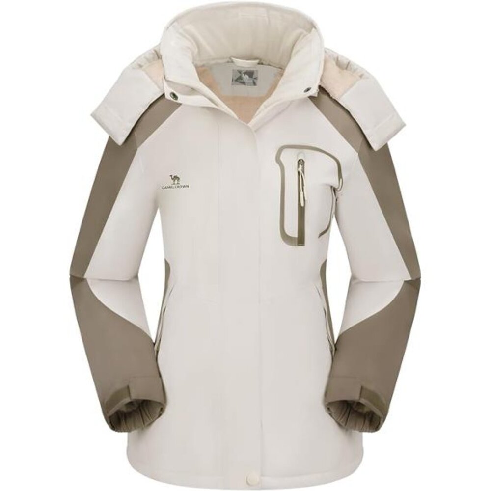 Women's Ski Jacket Winter Snow Coat Warm Fleece Waterproof Jacket